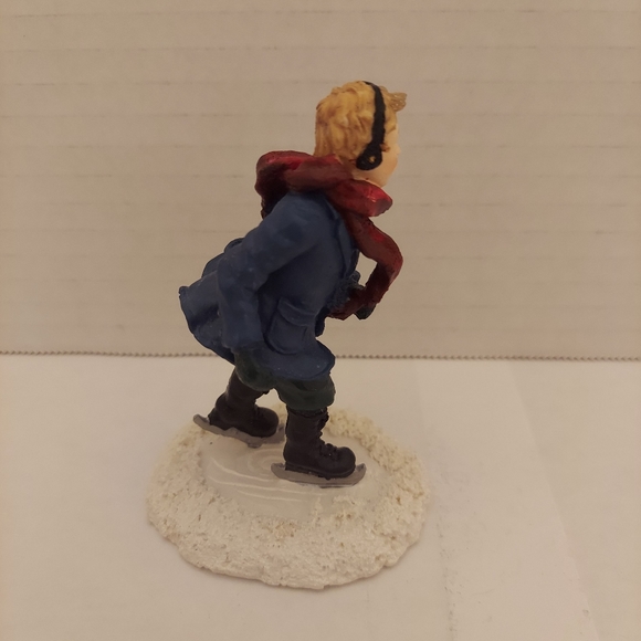 Mervyn's Village Square 1995 Girl On Ice Skates Figurine - Picture 4 of 7